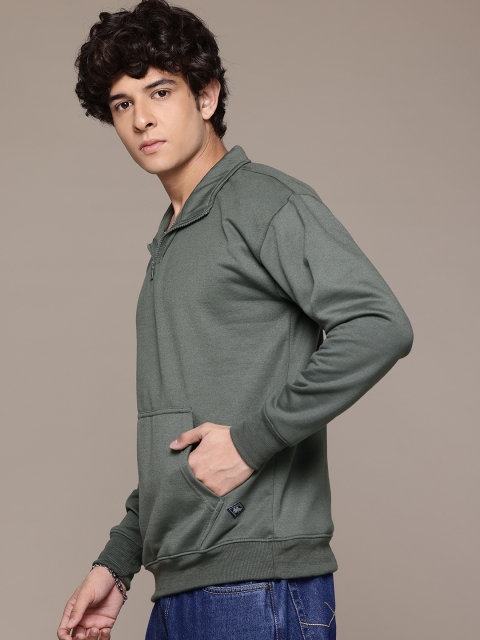 The Roadster Lifestyle Co. Men Mock Neck Sweatshirt - Image 3