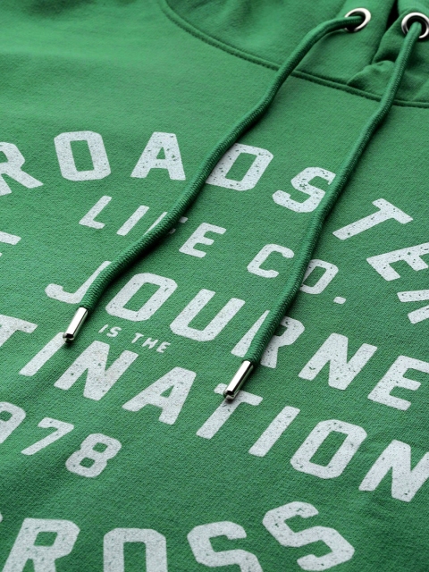 The Roadster Lifestyle Co. Printed Hooded Sweatshirt - Image 2