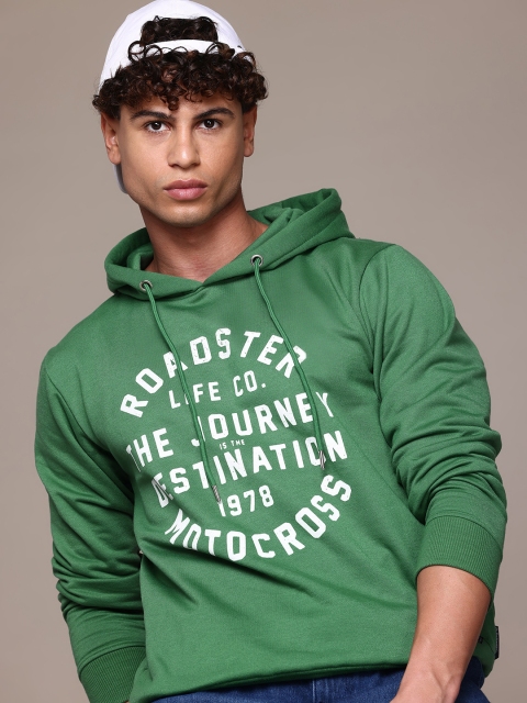 The Roadster Lifestyle Co. Printed Hooded Sweatshirt