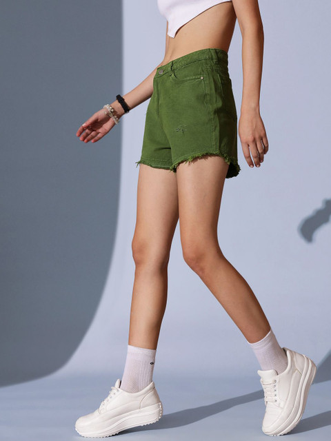 STREET 9 Women High-Rise Denim Shorts - Image 2