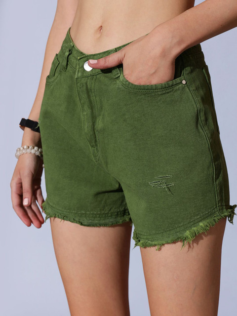 STREET 9 Women High-Rise Denim Shorts - Image 5