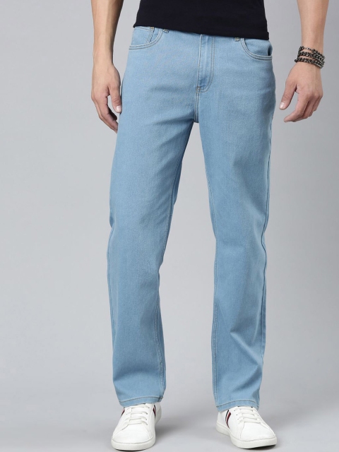 Mast & Harbour Men Relaxed Fit Low Distress Stretchable Jeans