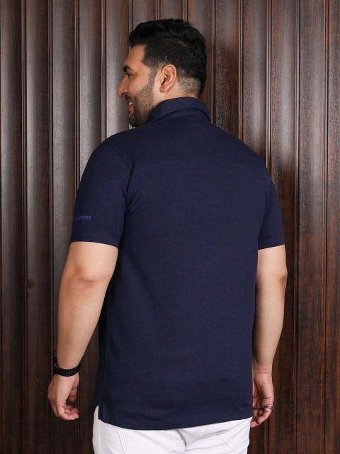 bigbanana Men Plus Size Striped Knitted Shirt - Image 5