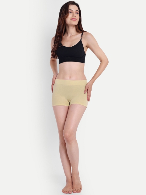 Taslar Mid-Rise Boyshorts Briefs 211-Cream--xxs