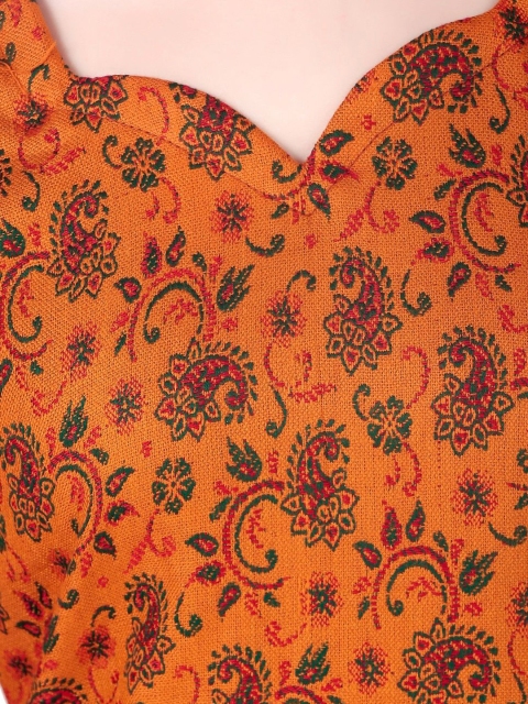FEMLOOM Paisley Printed Woolen Unstitched Dress Material - Image 2