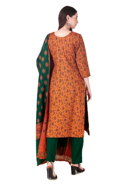 FEMLOOM Paisley Printed Woolen Unstitched Dress Material - Image 5