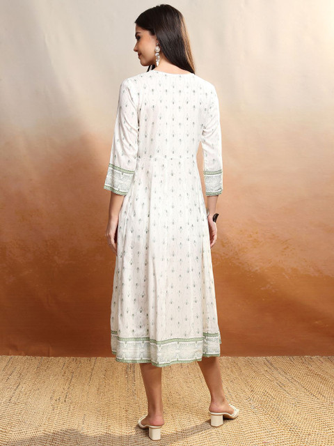 Vishudh A-Line Midi Dress - Image 5