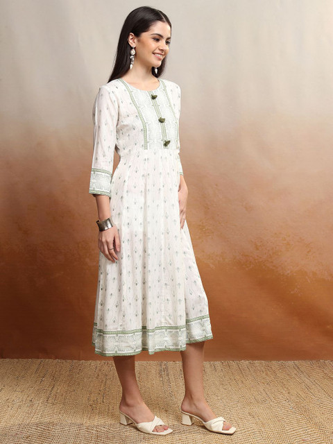 Vishudh A-Line Midi Dress - Image 3