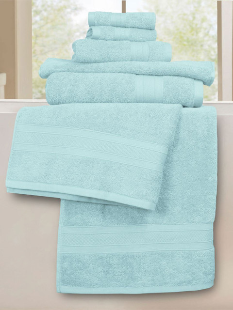 MYTRIDENT Blue 6 Pieces Pure Cotton 500 GSM Towel Set - Image 2