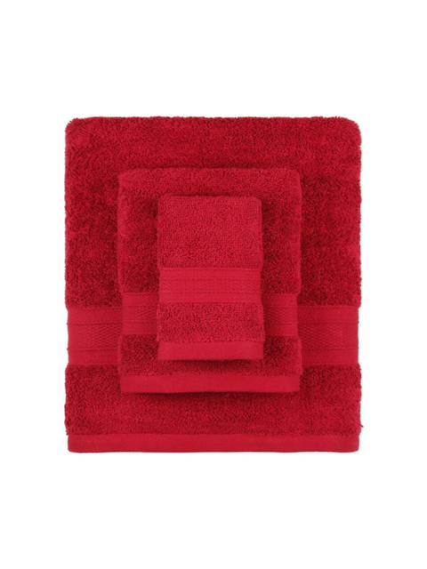 MYTRIDENT Soft Comfort Red 6 Pieces Pure Cotton 500 GSM Towel Set - Image 5