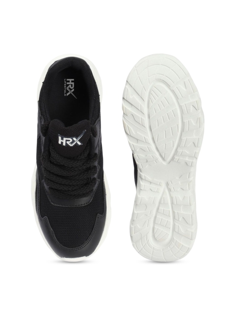 HRX by Hrithik Roshan Women Black Round Toe Comfort Insole Lightweight Sneakers - Image 5