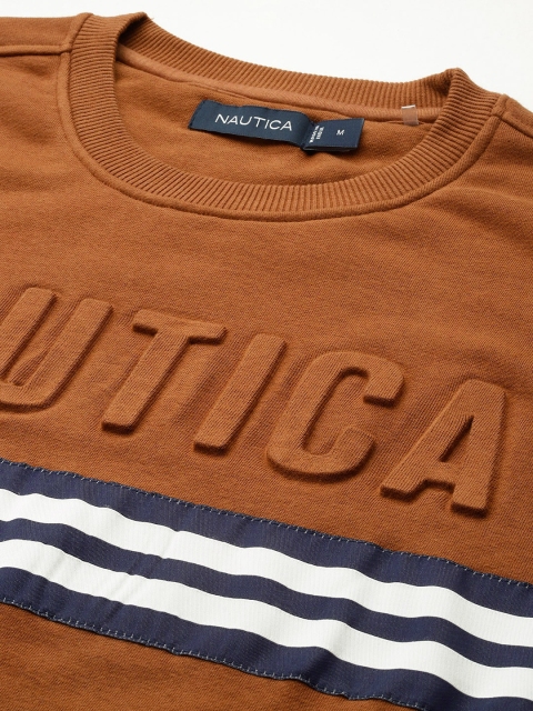 Nautica Embossed Striped Detail Sweatshirt - Image 2