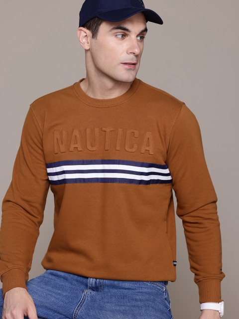 Nautica Embossed Striped Detail Sweatshirt
