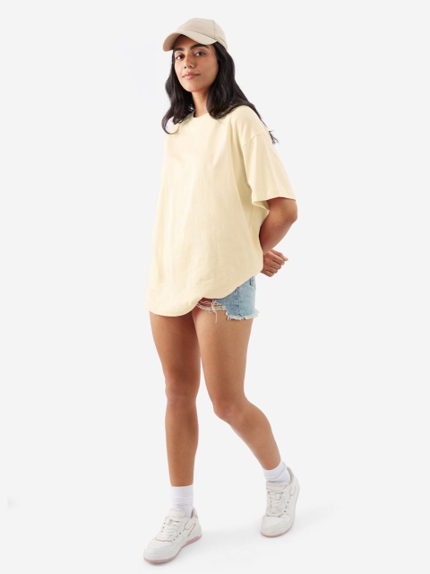 The Souled Store Women Round Neck Oversized Cotton T-shirt - Image 5