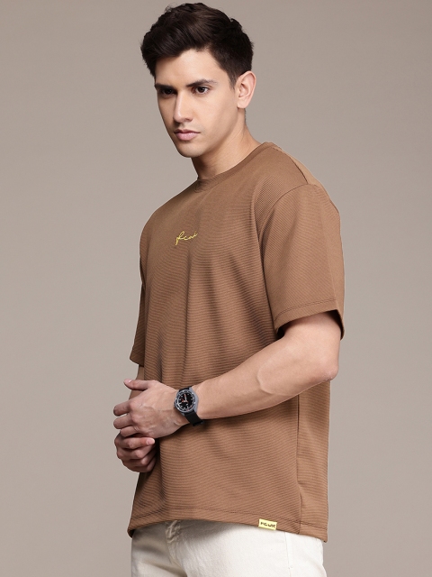 FCUK Men Premium Textured Oversized T-shirt - Image 4