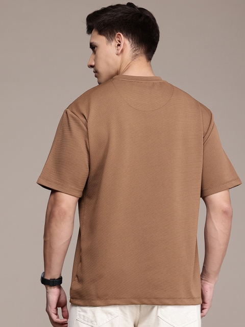 FCUK Men Premium Textured Oversized T-shirt - Image 5