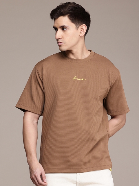 FCUK Men Premium Textured Oversized T-shirt - Image 3