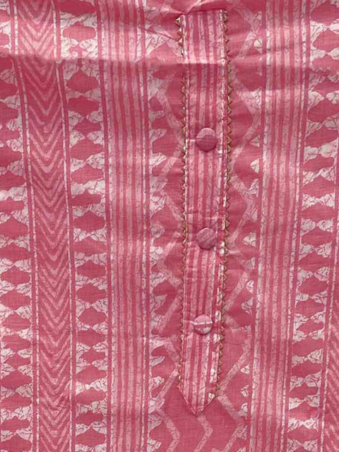 Peachmode Printed Pure Cotton Unstitched Dress Material - Image 3