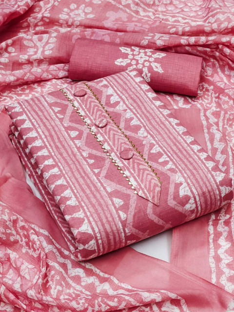 Peachmode Printed Pure Cotton Unstitched Dress Material