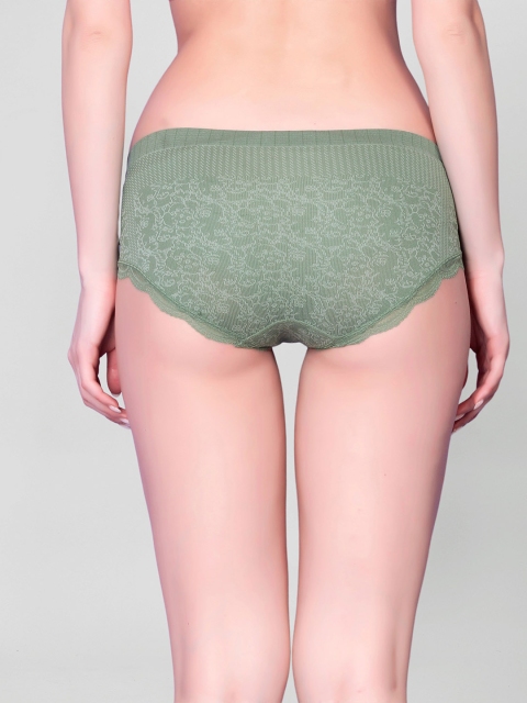 Spiaty Floral Printed Mid-Rise Seamless Hipster Briefs - Image 4
