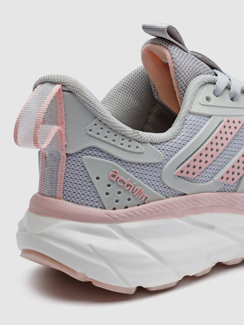 Action Women KIA-206-LIGHT-GREY-PINK Mesh Running Non-Marking Shoes - Image 6
