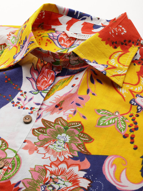 Readiprint Floral Printed Pure Cotton Tunic With Trousers - Image 2