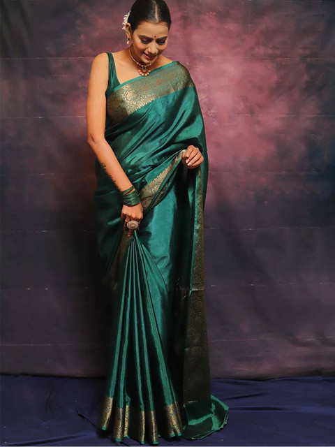 KALINI Woven Design Zari Banarasi Saree