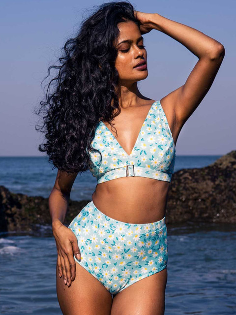 Aoba Printed Swim Bikini Set