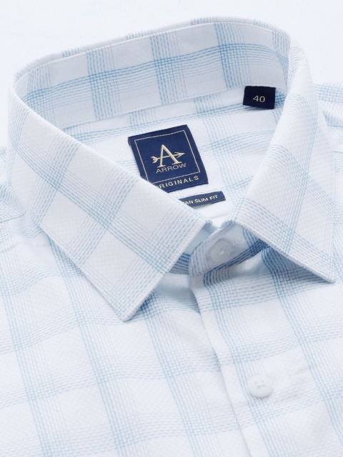Arrow Pure Cotton Manhattan Slim Fit Tartan Checked Formal Shirt - Image 2