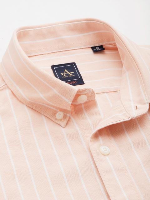 Arrow Sport Striped Slim Fit Opaque Pure Cotton Casual Shirt - Image 2