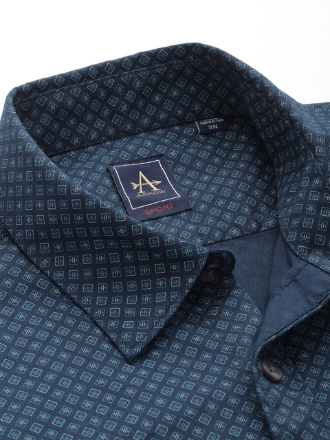 Arrow Sport Geometric Printed Slim Fit Pure Cotton Casual Shirt - Image 2