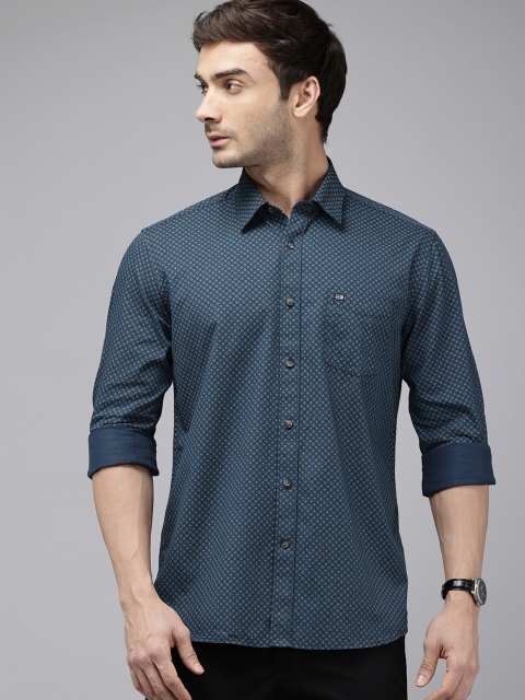 Arrow Sport Geometric Printed Slim Fit Pure Cotton Casual Shirt - Image 4