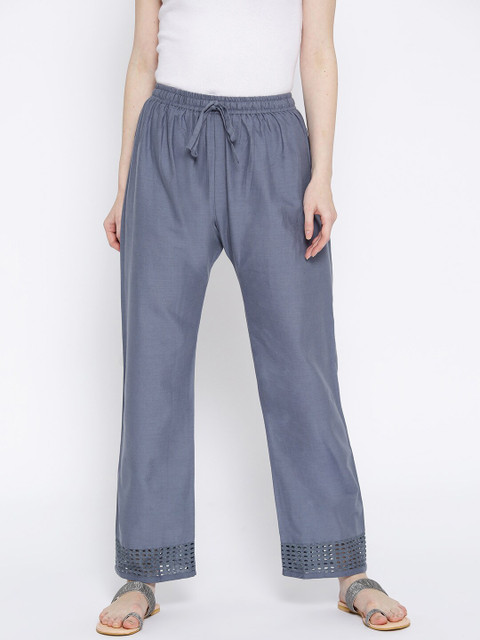 KALINI Women Lace Ethnic Palazzos