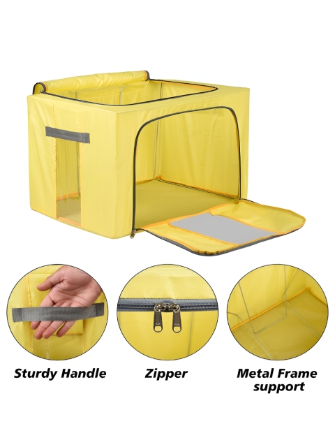 Kuber Industries Yellow Regular Cloth Storage Box Organisers - Image 2