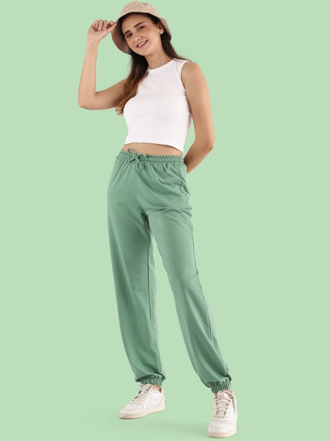 Nite Flite Women Pure Cotton Mid-Rise Joggers - Image 4