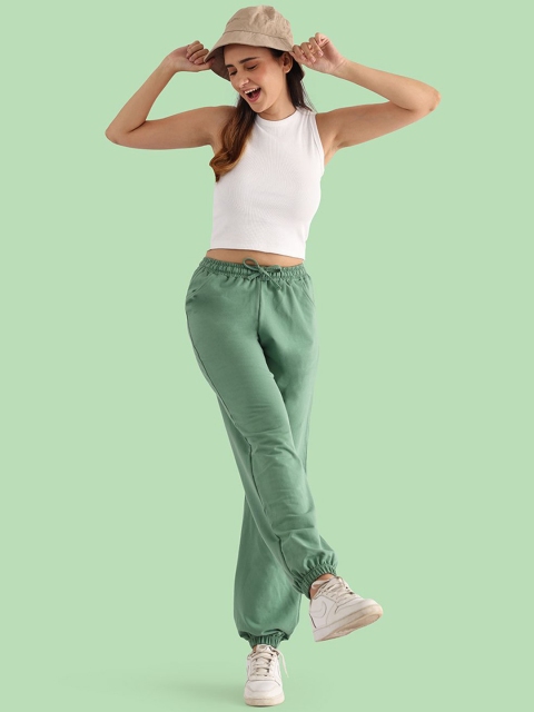 Nite Flite Women Pure Cotton Mid-Rise Joggers - Image 5