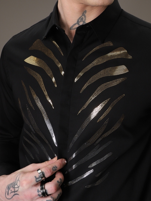 Banana Club Men Classic Embellished Casual Designer Shirt - Image 2