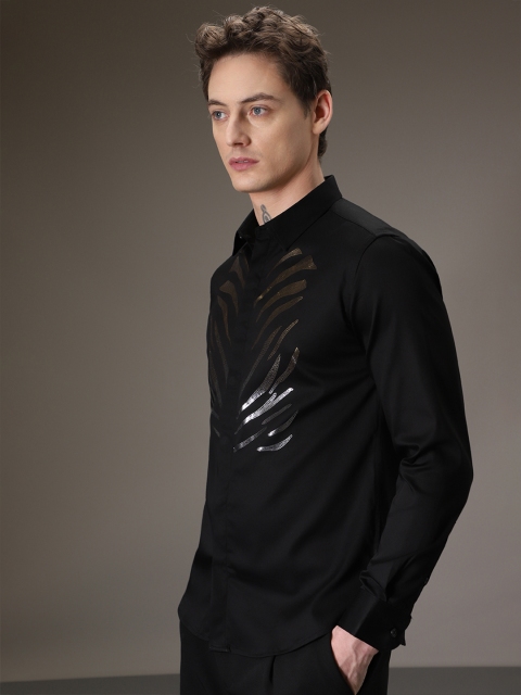 Banana Club Men Classic Embellished Casual Designer Shirt - Image 3