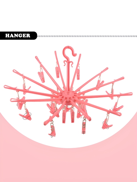 Kuber Industries 2 Pieces Blue & Pink Folding Hangers - Image 5