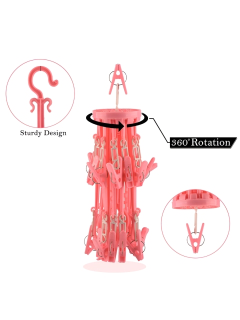 Kuber Industries 2 Pieces Blue & Pink Folding Hangers - Image 4