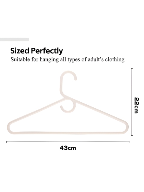 Kuber Industries Red & White 12Pieces American Style Multi Purpose Hangers - Image 4