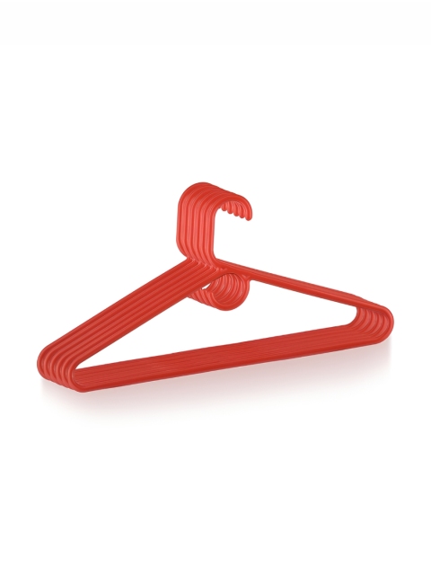 Kuber Industries Red & White 12Pieces American Style Multi Purpose Hangers - Image 6