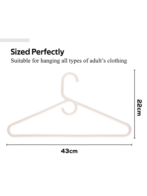Kuber Industries White 12Pieces Cloth Hangers - Image 4