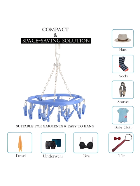Kuber Industries Blue 2 Pieces Clothes Hangers - Image 3
