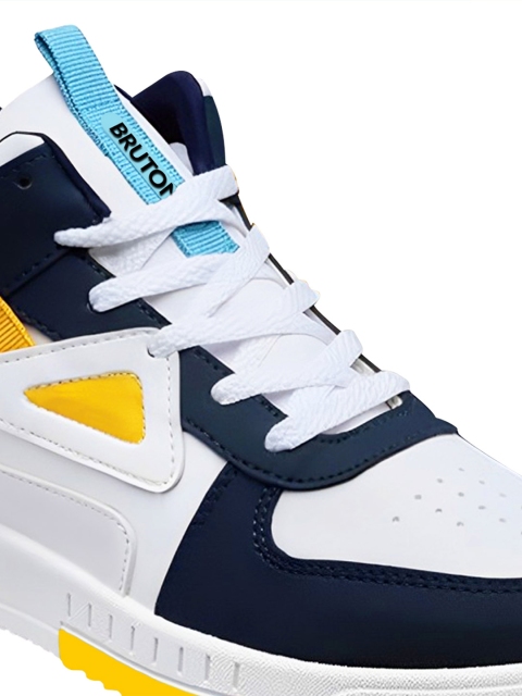 Bruton Men Colourblocked Round Toe Comfort Insole Lightweight Sneakers - Image 4