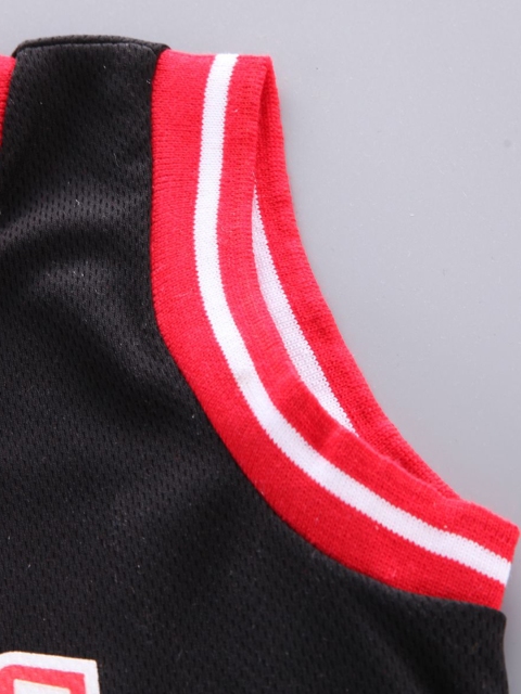 StyleCast x Revolte Boys Black & Red Printed Sleveless T-shirt with Shorts - Image 7