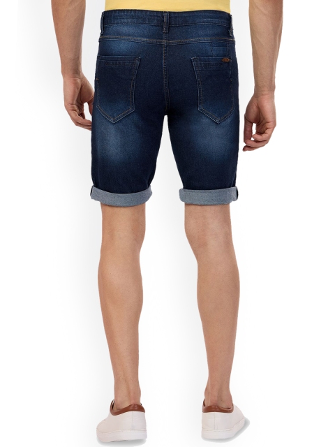 beevee Men Mid Rise Washed Denim Shorts - Image 4