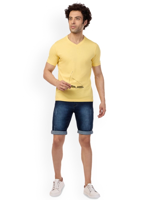 beevee Men Mid Rise Washed Denim Shorts - Image 5