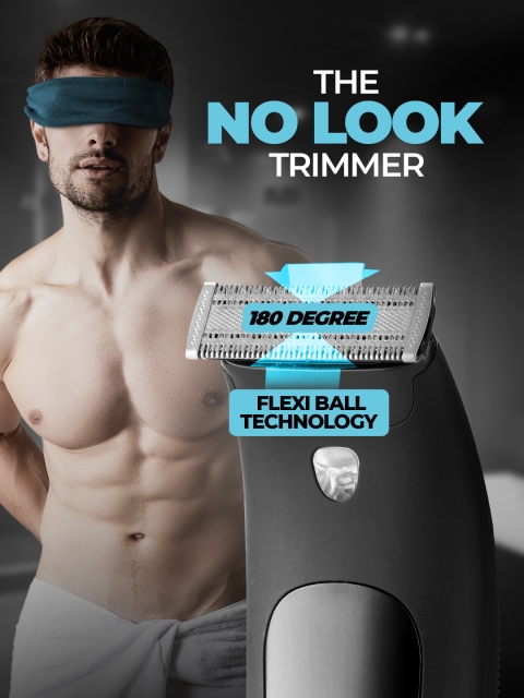 BEARDO Men Ball Safe Trimmer for Precision Grooming - Fast Charging 90-Min Runtime - Black - Image 6
