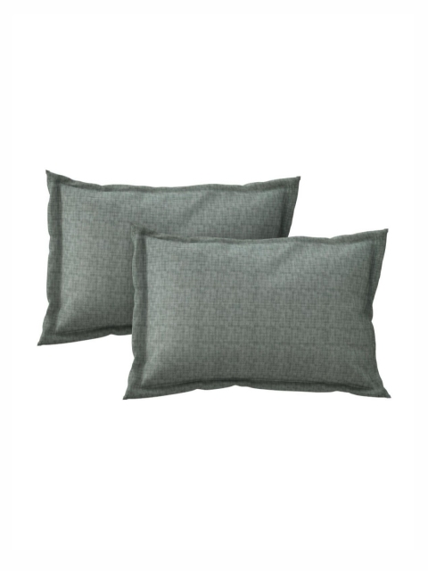 Salona Bichona Sea Green Floral Pure Cotton120 TC King Bedsheet with 2 Pillow Covers - Image 6